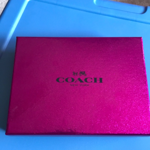 Coach Handbags - Coach wristlet magenta and khaki brown